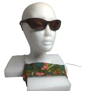 Maui Jim Cyclon Brown Tortoise HCL Bronze Wrap Sunglasse Frames  pouch 57-12-114